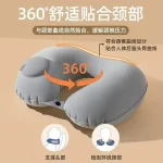 Neck Pillow U-shaped Pillow Pressing Inflatable Pillow - Image 4