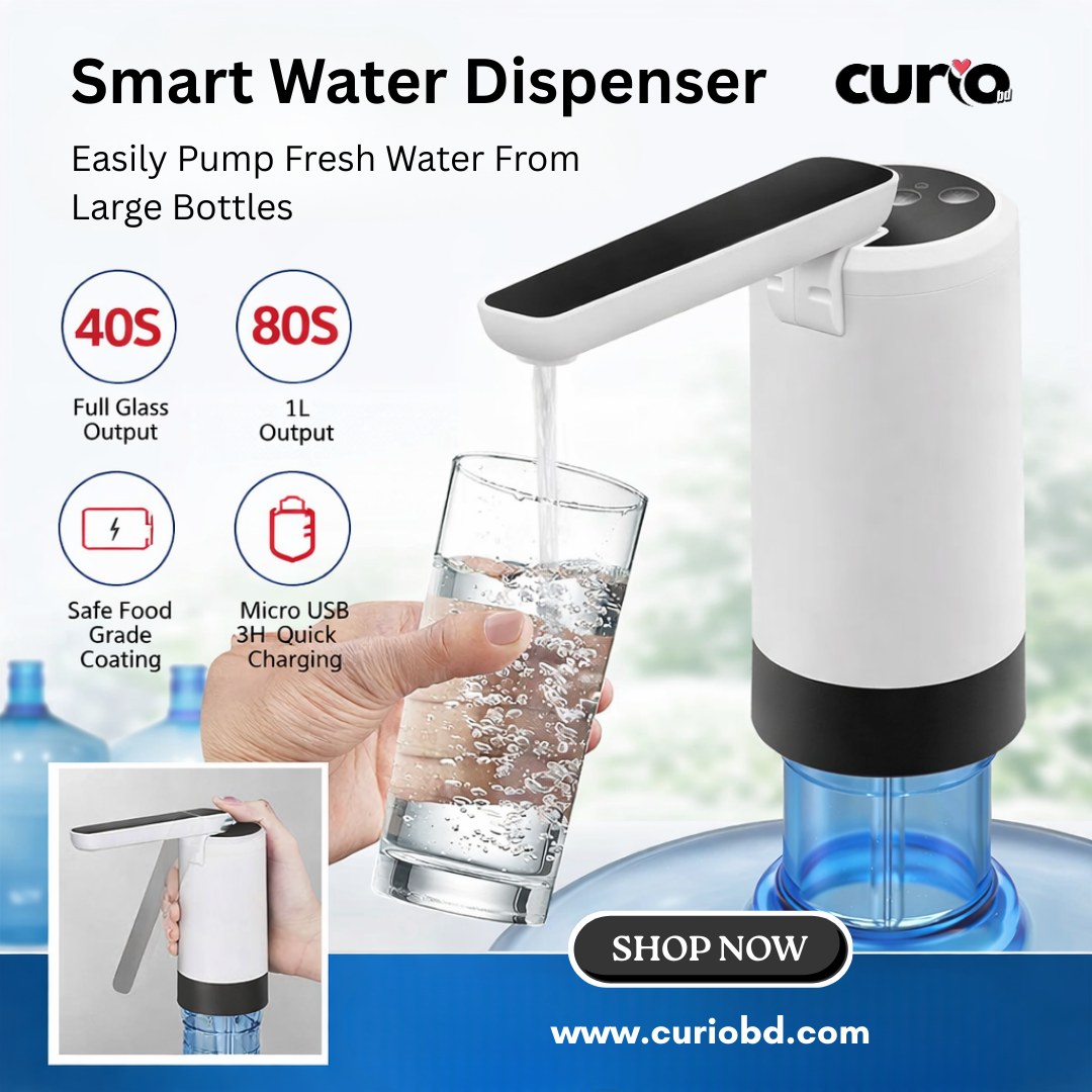 611252275_122106556059185601_3973140571370451389_n USB charging automatic water pump with water dispenser Universal Bottle support - Image 1